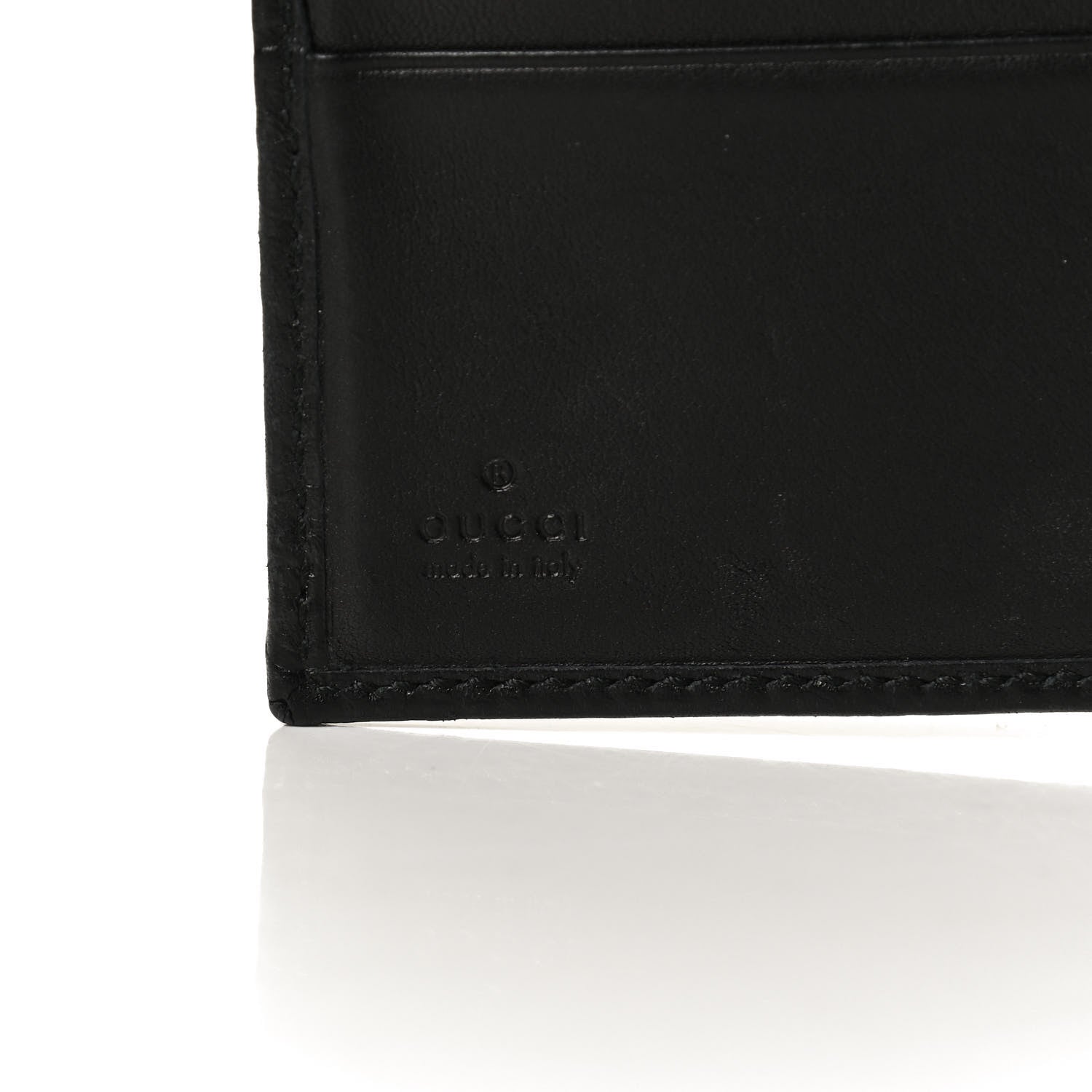 Gucci Guccissima Twins French Wallet Black 7 of 11