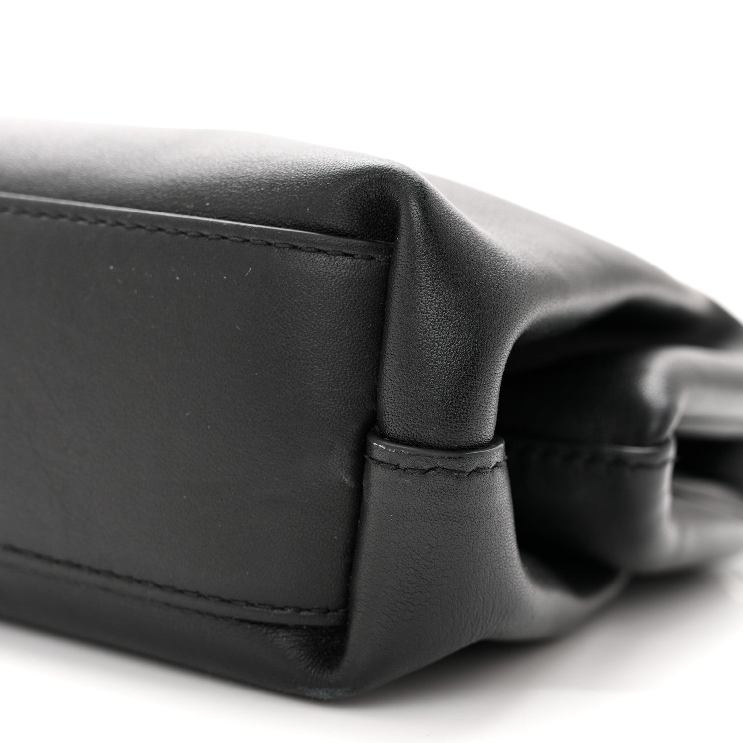 Bottega Veneta Calfskin Small The Point Triangle Bag Black 9 of 12