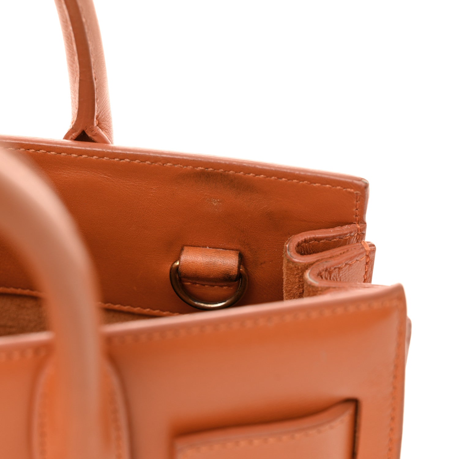Saint Laurent Calfskin Nano Sac De Jour Orange 11 of 13