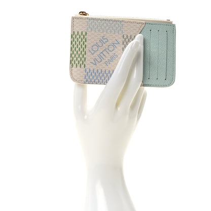 Louis Vuitton Damierlicious Zipped Romy Card Holder Pistachio Green 2 of 6