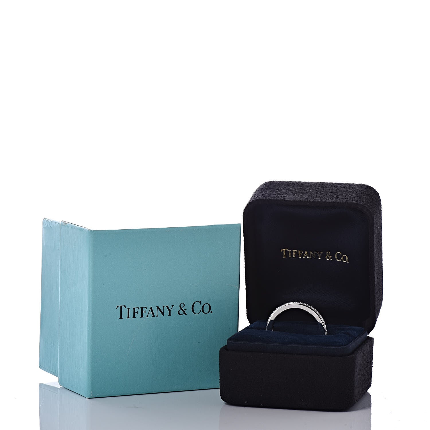 Tiffany Platinum Diamond 2mm Legacy Band Ring 50 5.25 5 of 5