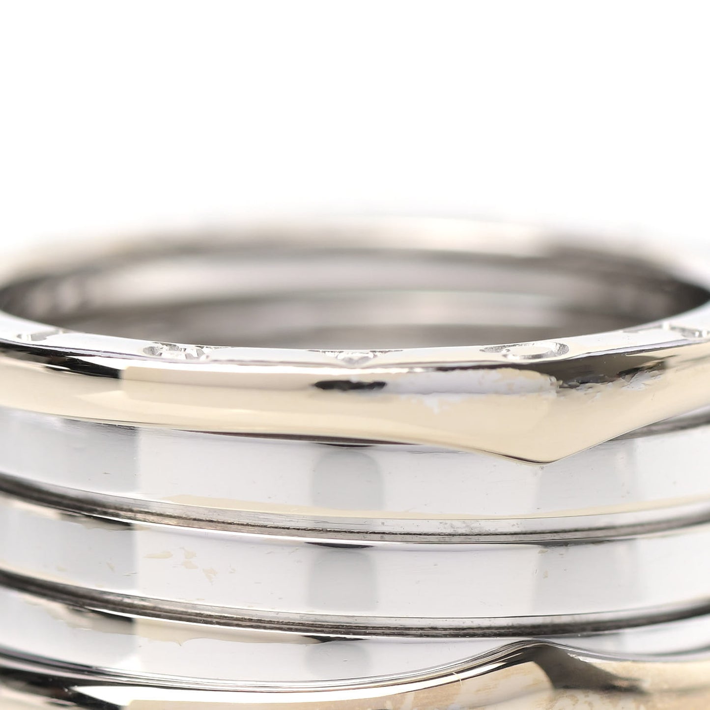18K White Gold B.Zero1 Four-Band Ring 61 9.5