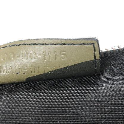 Christian Dior HOMME Coated Canvas Embroidered Camoflage Flat Pouch Green White 7 of 8