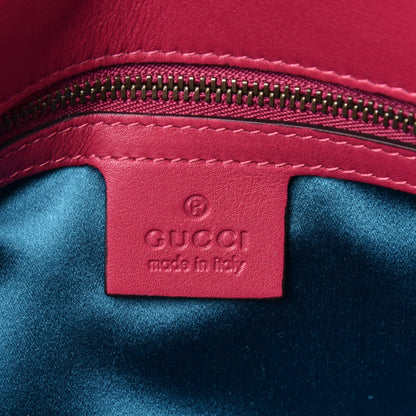 Gucci Velvet Matelasse Small GG Marmont Shoulder Bag Light Raspberry Rose 6 of 9