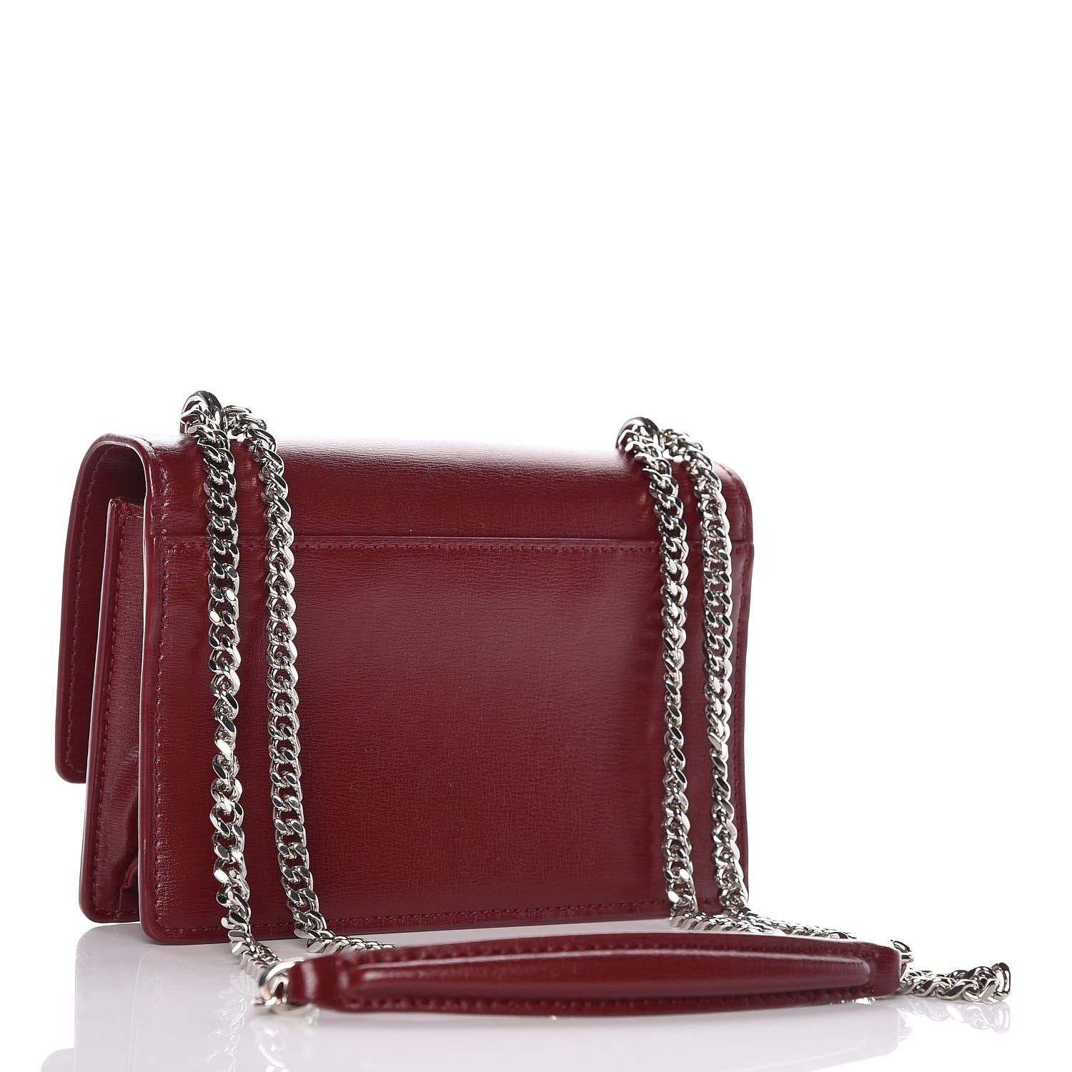 Saint Laurent Calfskin Monogram Sunset Chain Wallet Palissandre 3 of 11