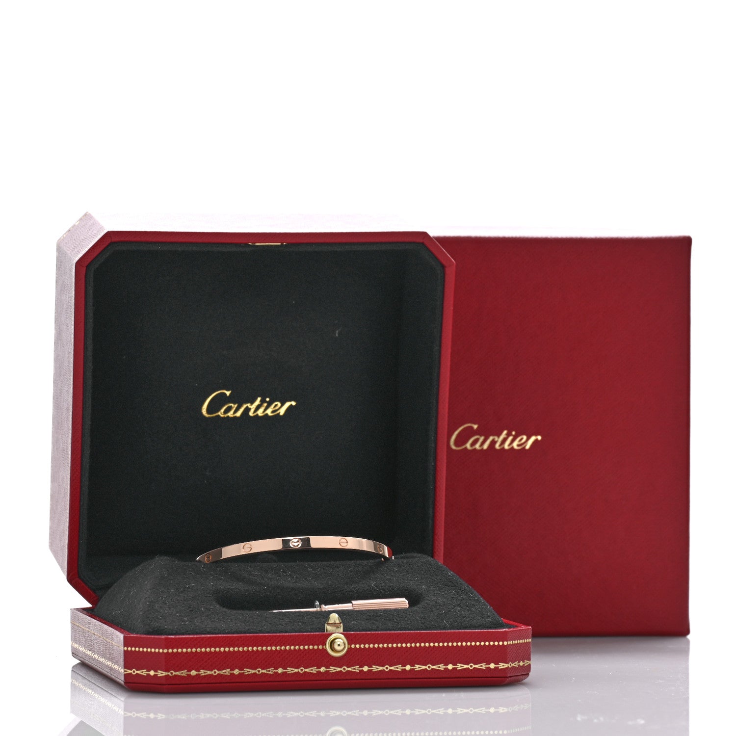 Cartier 18K Pink Gold Small LOVE Bracelet 17 5 of 5