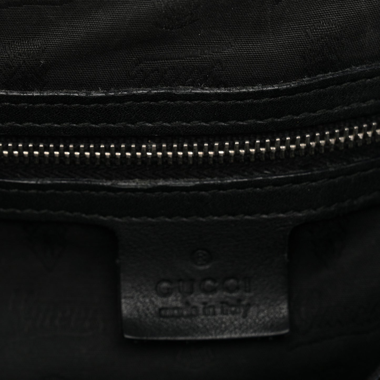 Guccissima Medium GG Twins Shoulder Bag Black