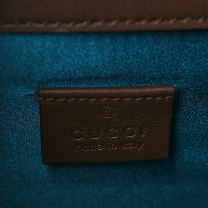Gucci Velvet Moon Calfskin Crystal GG Monogram Small Dionysus Shoulder Bag Brown Vintage Cocoa Black Diamond 6 of 9