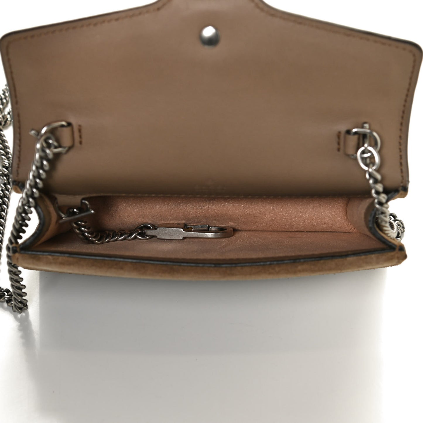GG Supreme Monogram Super Mini Dionysus Shoulder Bag Taupe