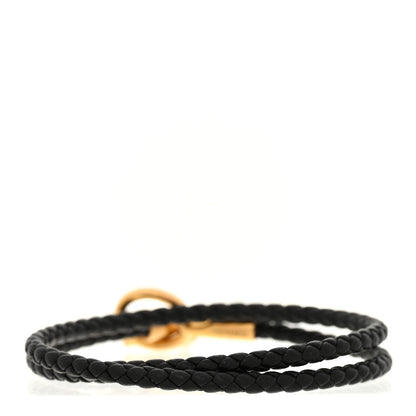 Hermes Swift Double Tour Glenan Bracelet T3 Black 3 of 5