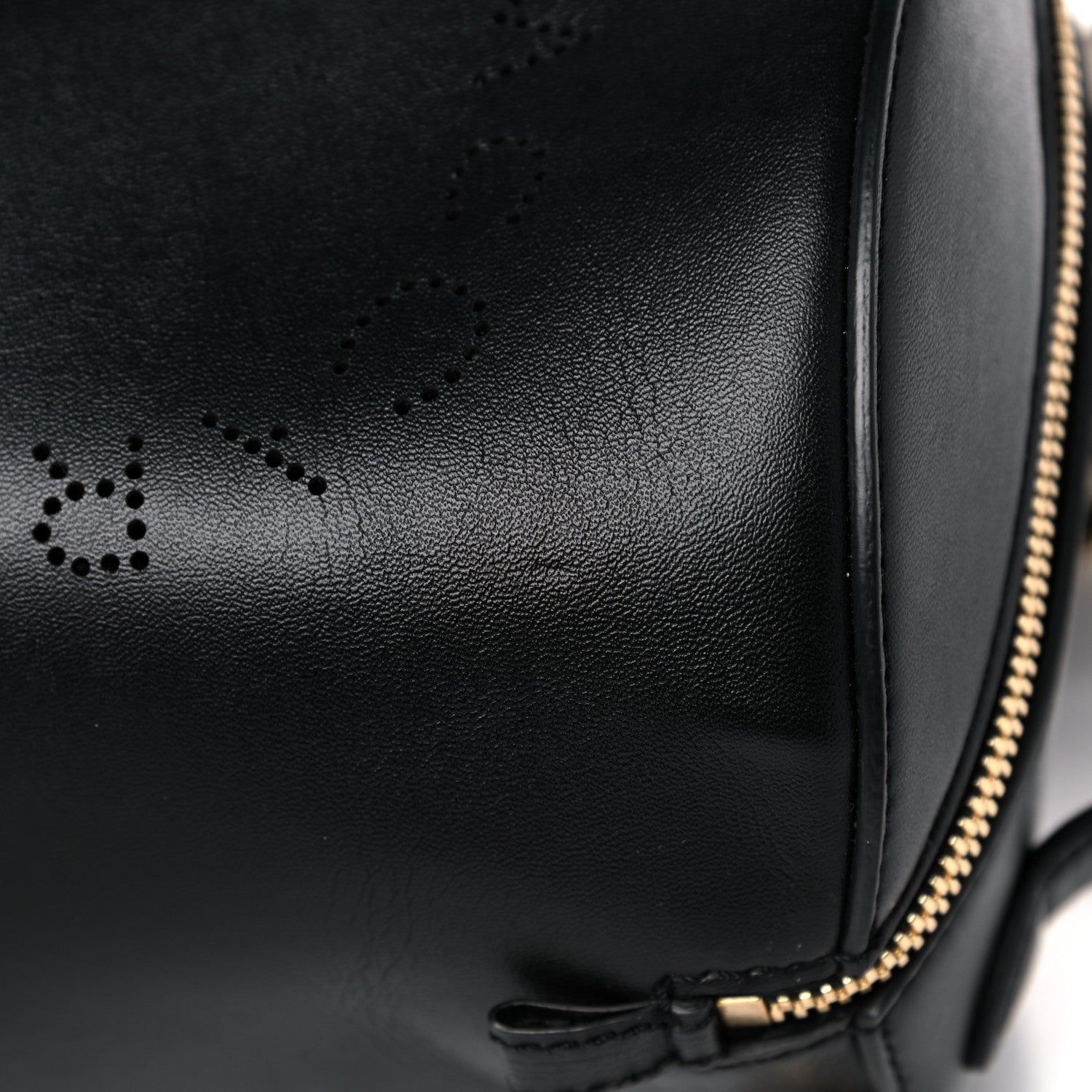Stella McCartney Eco Alter Nappa Perforated Logo Shoulder Bag Black 9 of 13
