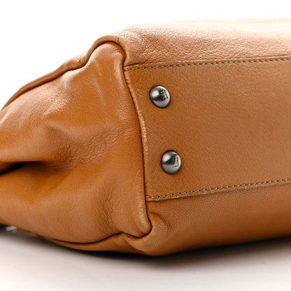 Fendi Goatskin Medium Peekaboo Iconic Satchel Camel 10 of 20
