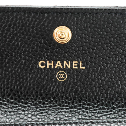 Chanel Caviar Quilted Flap Card Holder Black 6 of 8