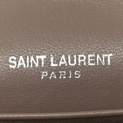 Saint Laurent Lambskin Y Quilted Monogram Large Loulou Flap Wallet Mink 6 of 8