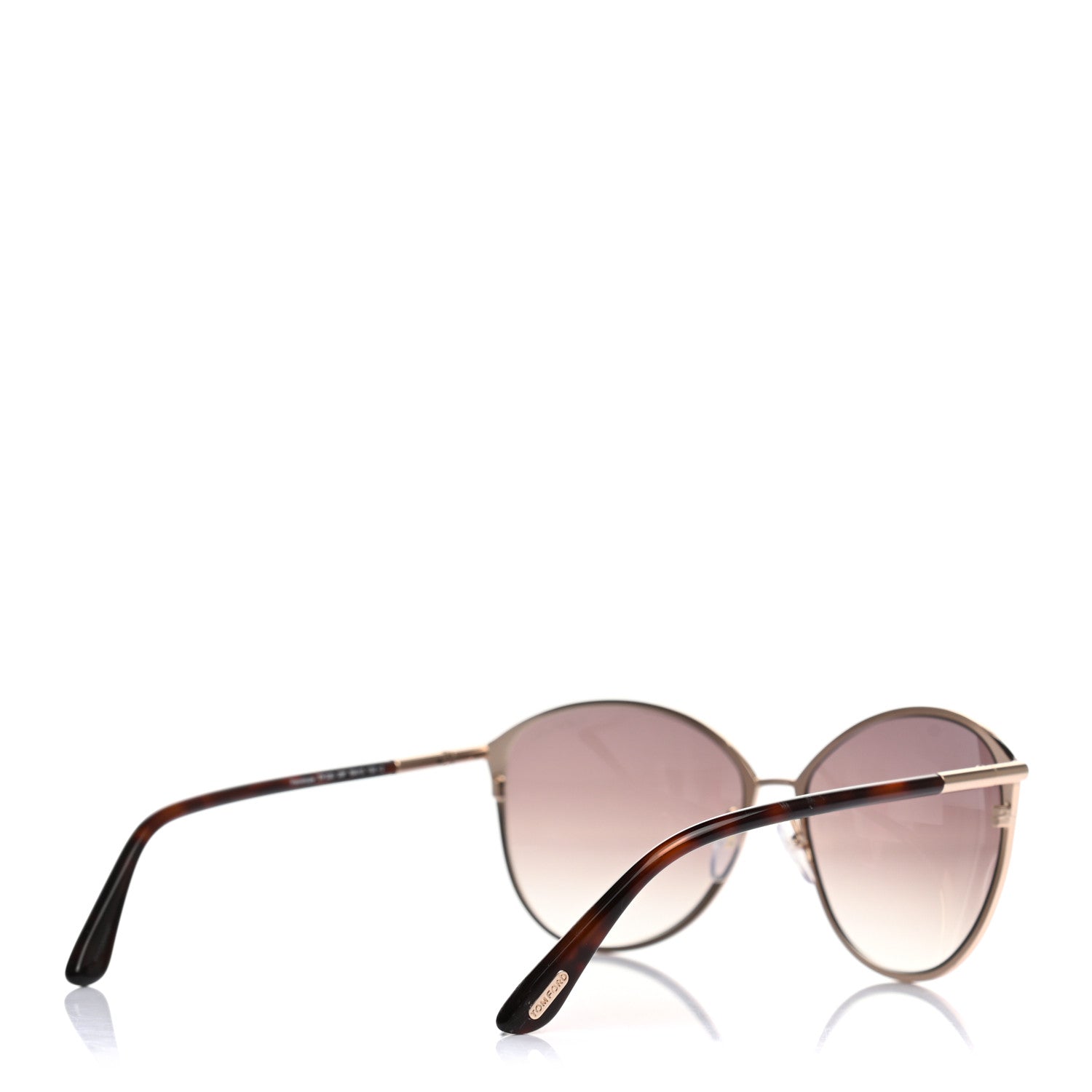 Tom Ford Penelope Vintage Round Sunglasses TF320 Brown 4 of 7