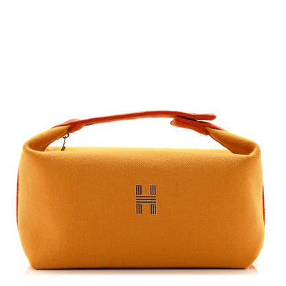 Hermes Canvas Large Bride-A-Brac Rocabar Pouch Ocre 1 of 7