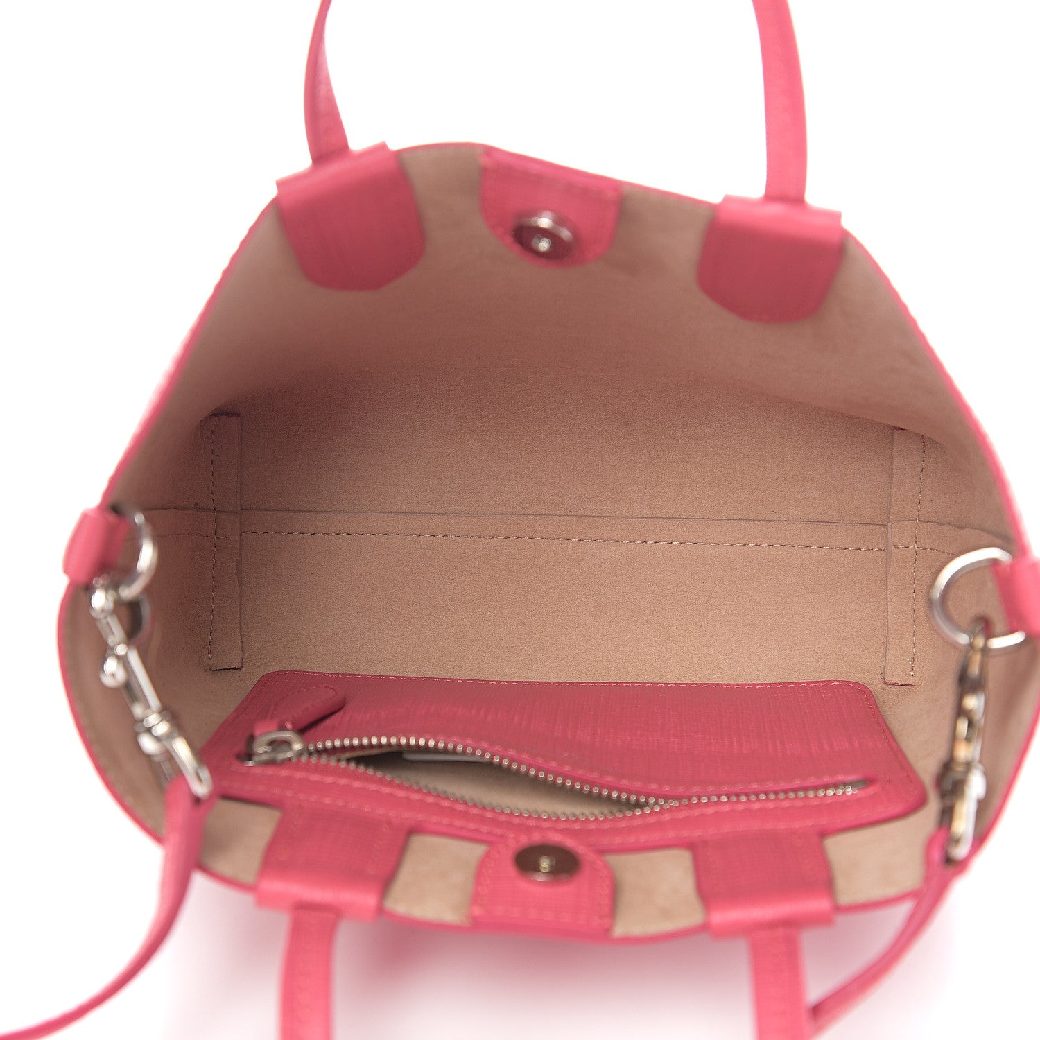 Alexander McQueen Saffiano Mini Shopper Tote Pink 4 of 9