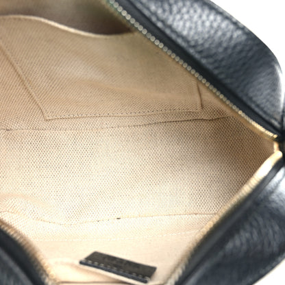 Gucci Dollar Calfskin Bi-Color Small Soho Disco Bag Mystic White Black 5 of 10