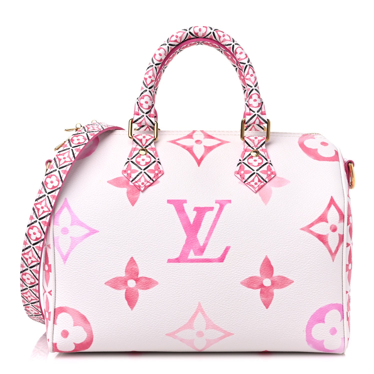 Louis Vuitton Monogram Giant By The Pool 2.0 Speedy Bandouliere 25 Rose 1 of 8