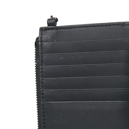 Christian Dior Ultra Matte Lambskin Cannage Small Lady Dior Zip Card Holder Black 7 of 10