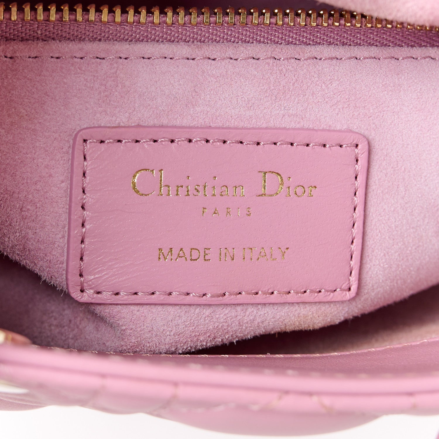 Christian Dior Lambskin Cannage Mini Lady Dior Light Pink 6 of 10