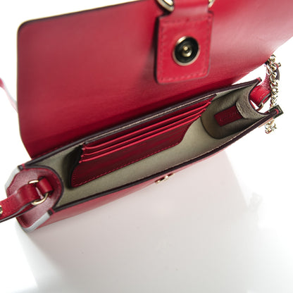 Chloe Suede Calfskin Mini Faye Shoulder Bag Tulip Red 5 of 11