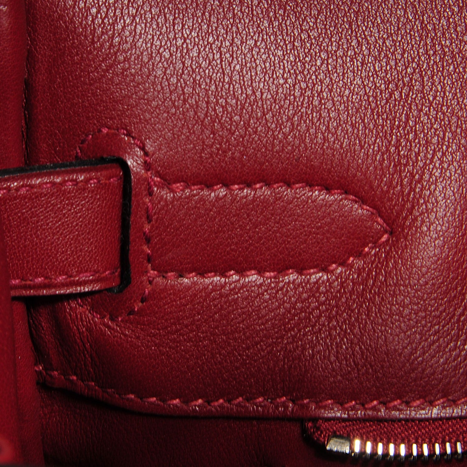 Hermes Toile Swift Birkin 30 Rouge H 8 of 24