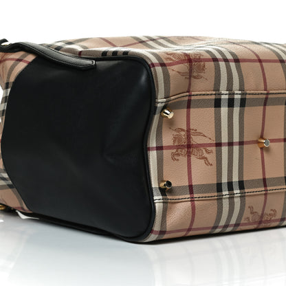 Burberry Haymarket Check Small Canterbury Tote Black 9 of 14