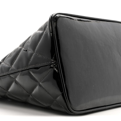 Chanel Patent Medallion Tote Black 9 of 16