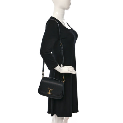 Louis Vuitton Grained Calfskin Vivienne NM Black 2 of 11