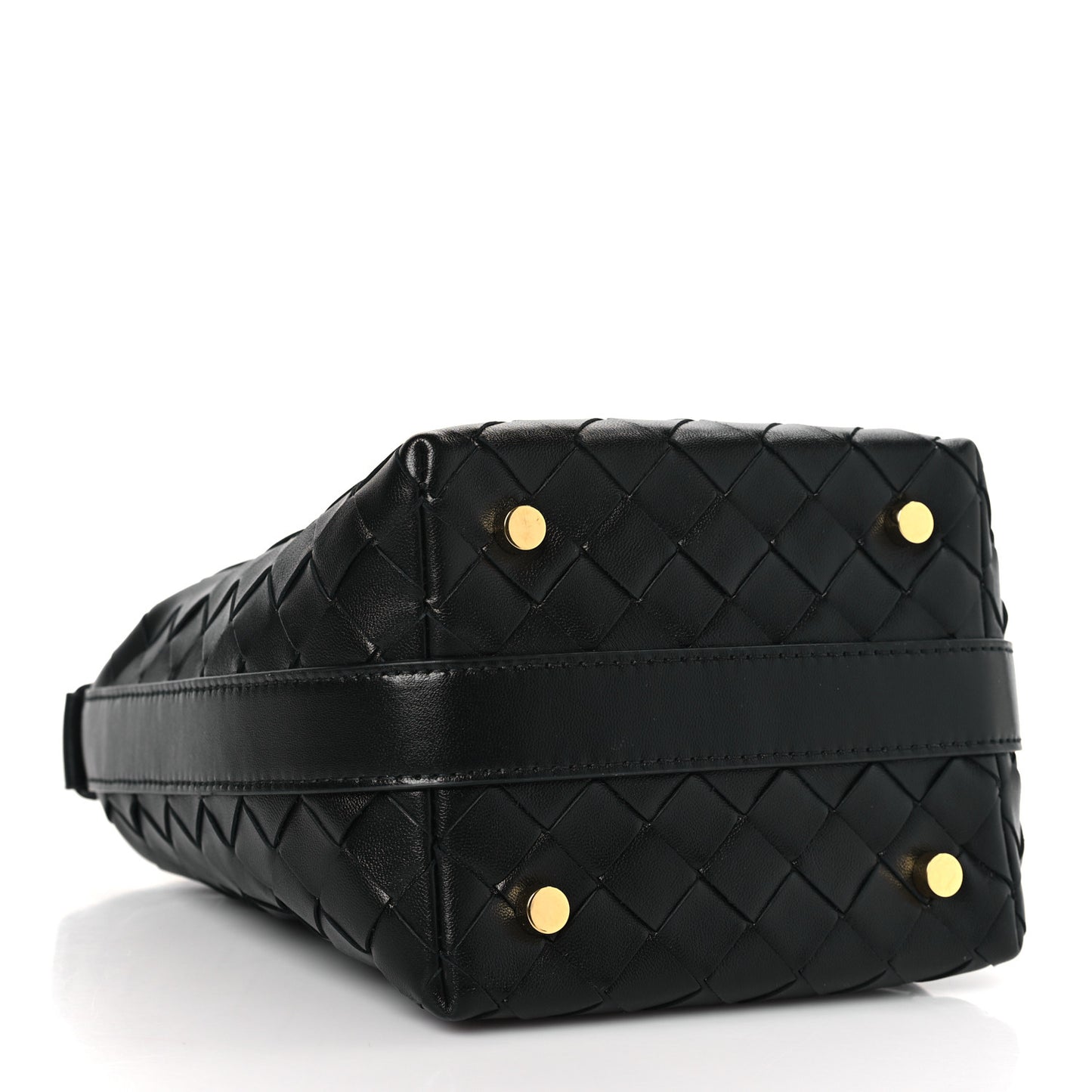 Calfskin Nappa Intrecciato Candy Wallace Black