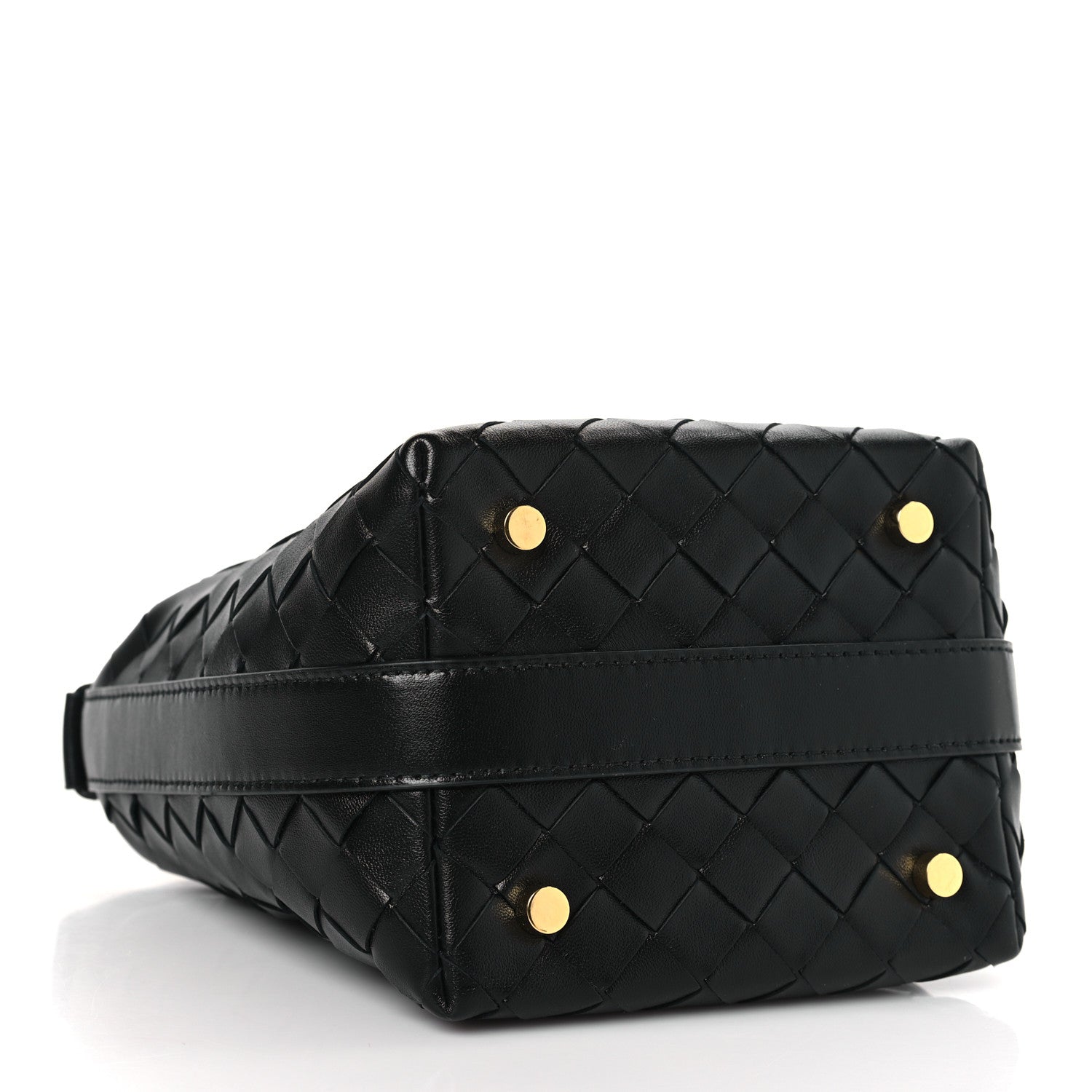 Bottega Veneta Calfskin Nappa Intrecciato Candy Wallace Black 4 of 8
