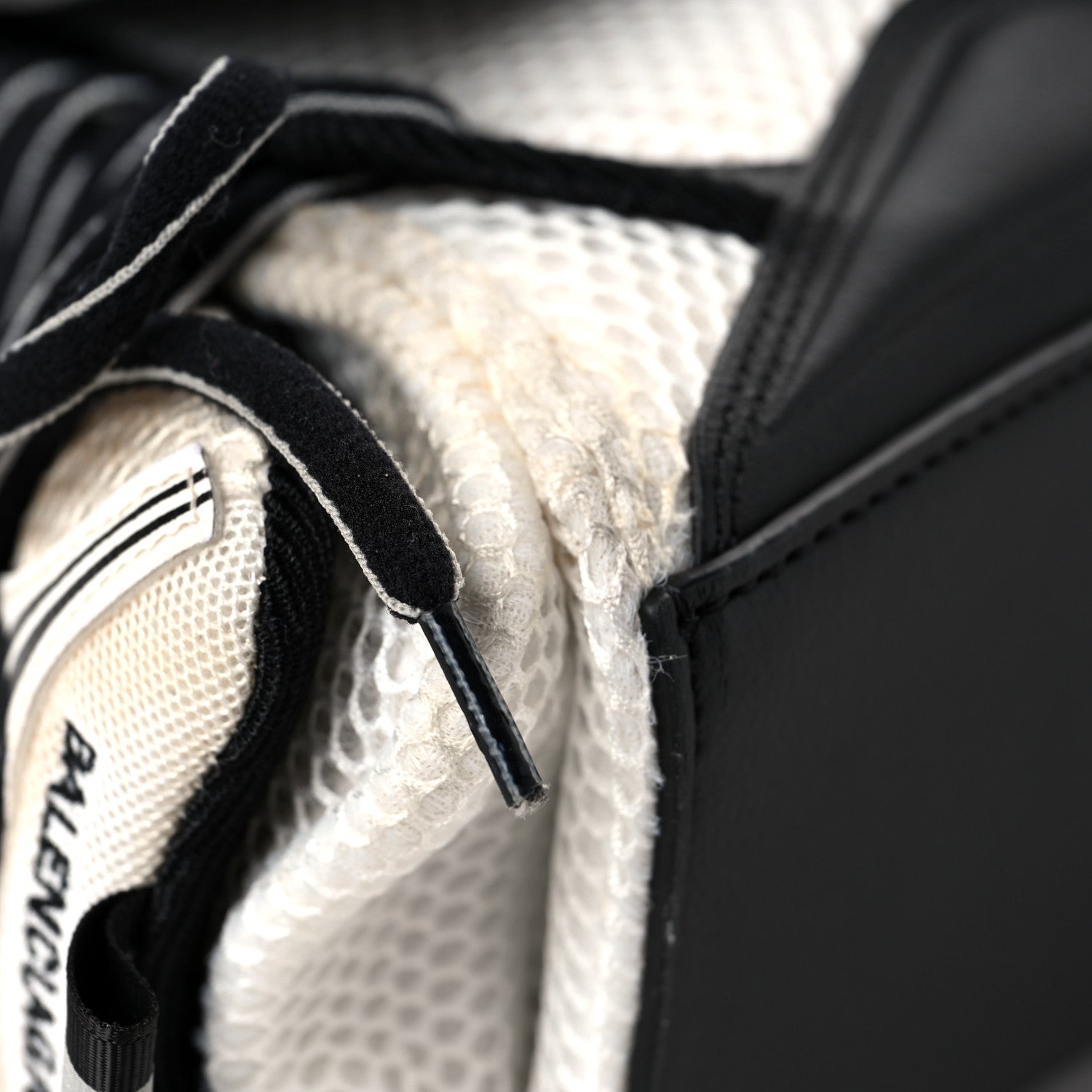 Balenciaga Faux Calfskin Fabric Small Sneakerhead Top Handle Bag Black White 10 of 11