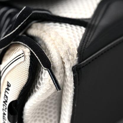 Balenciaga Faux Calfskin Fabric Small Sneakerhead Top Handle Bag Black White 10 of 11