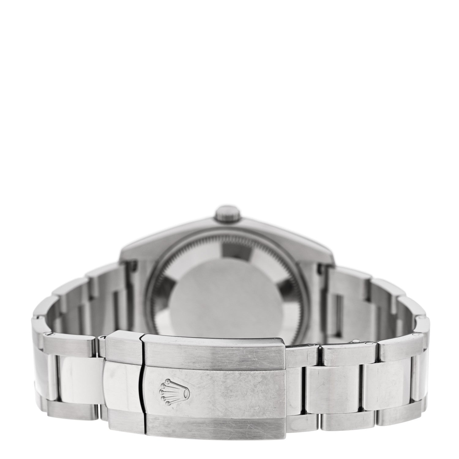 Rolex Stainless Steel 18K White Gold Diamond 34mm Oyster Perpetual Date Watch Black 115234 3 of 6