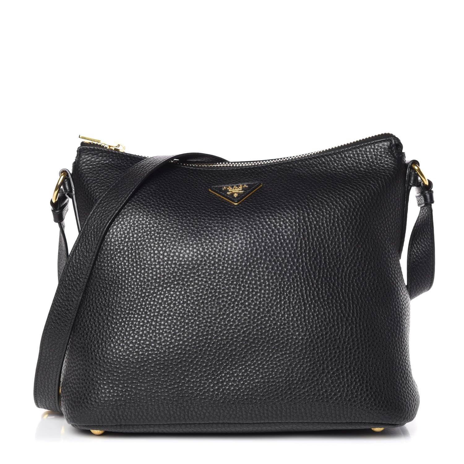 Prada Vitello Daino Hobo Black 1 of 12