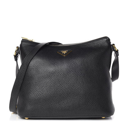 Prada Vitello Daino Hobo Black 1 of 12