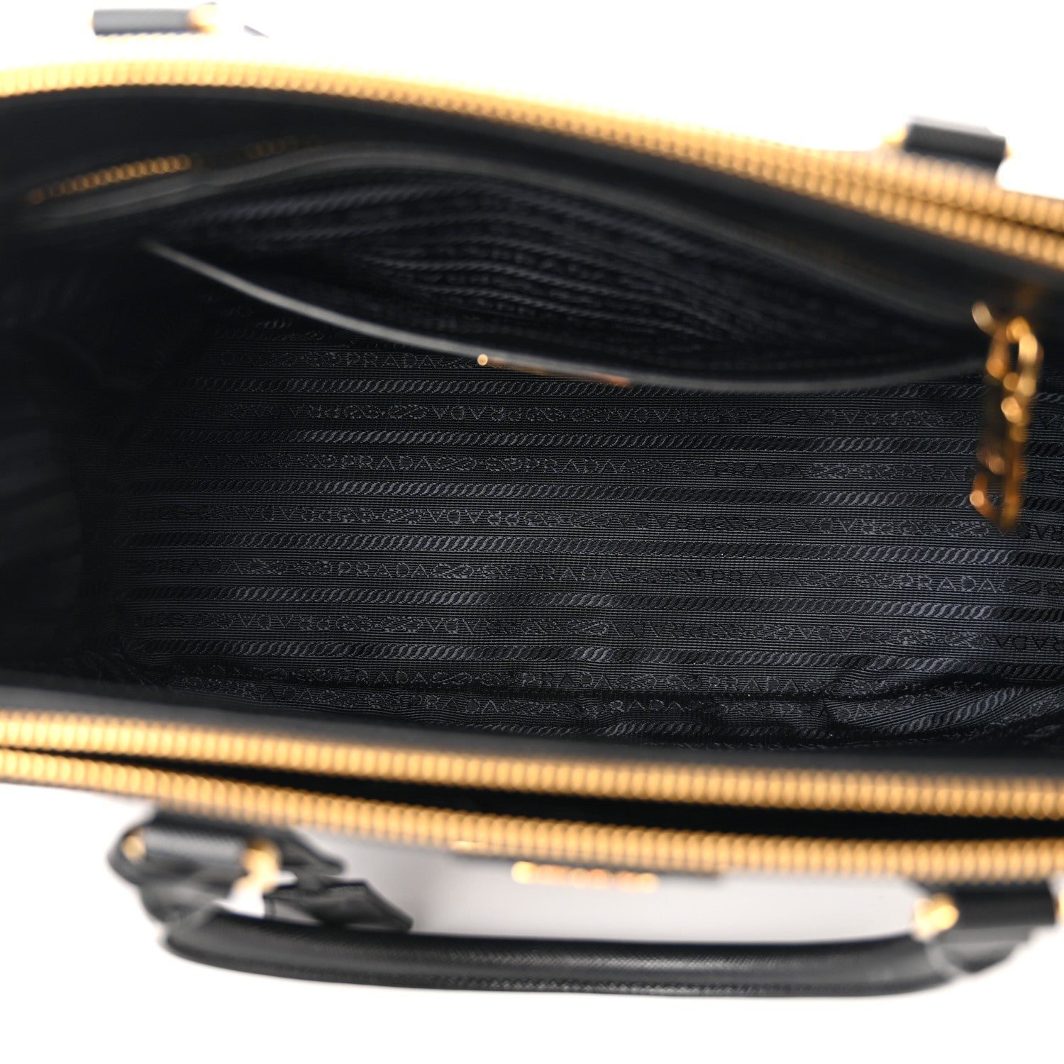 Prada Saffiano Lux Large Galleria Double Zip Tote Black 5 of 13