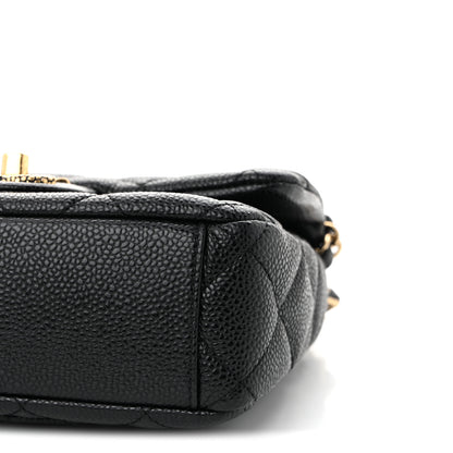 Chanel Grained Lambskin Quilted Mini Flap Black 10 of 11