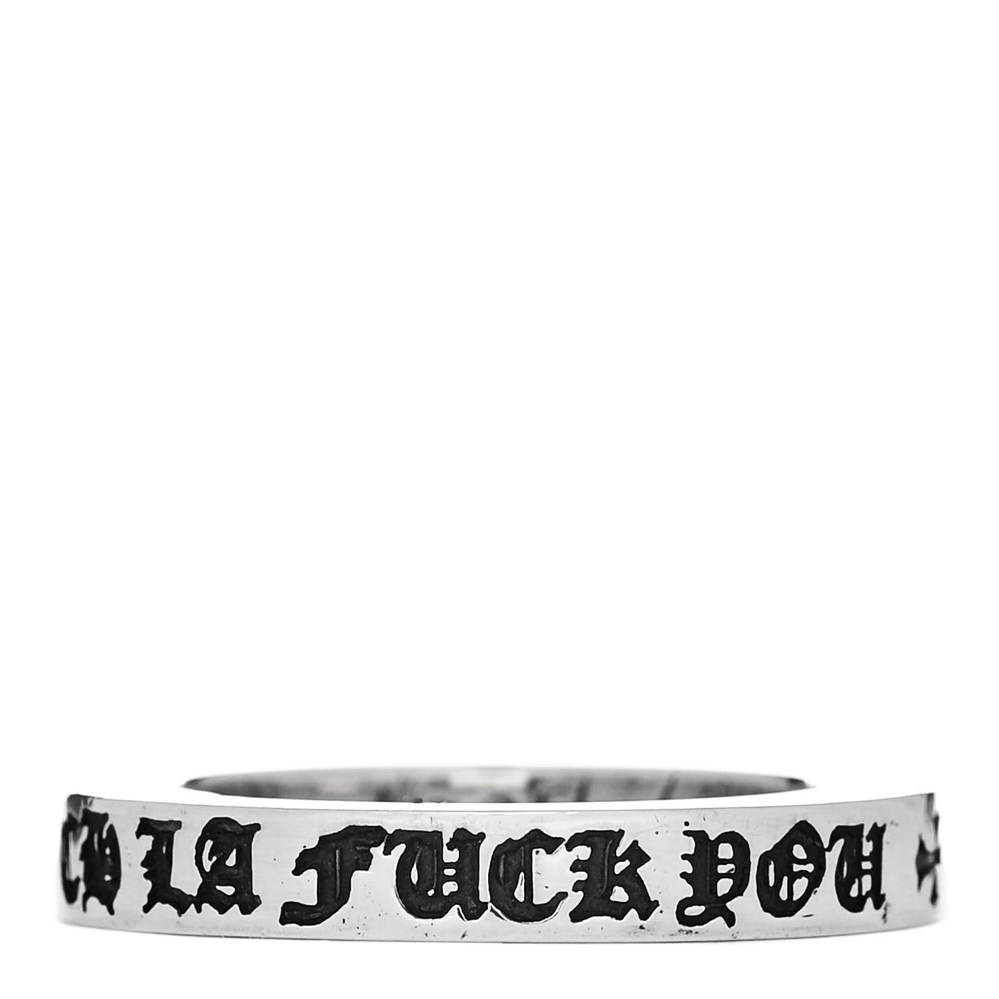 Sterling Silver LA Fck You Spacer Ring 49 5