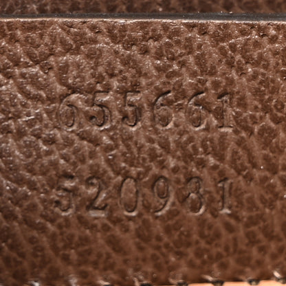 Gucci Monogram Jumbo GG Textured Dollar Calfskin Mini Diana Tote Bag Camel Ebony New Acero 7 of 14