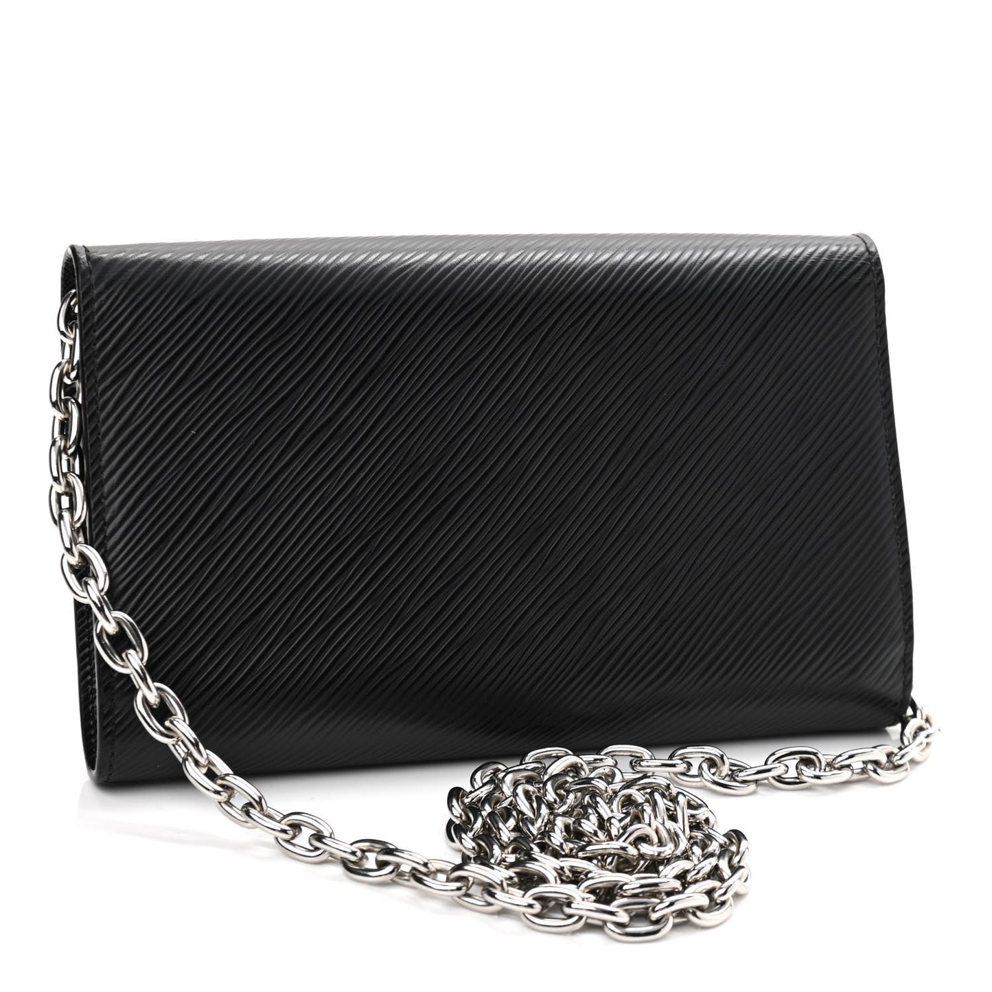 Epi Twist Chain Wallet Black