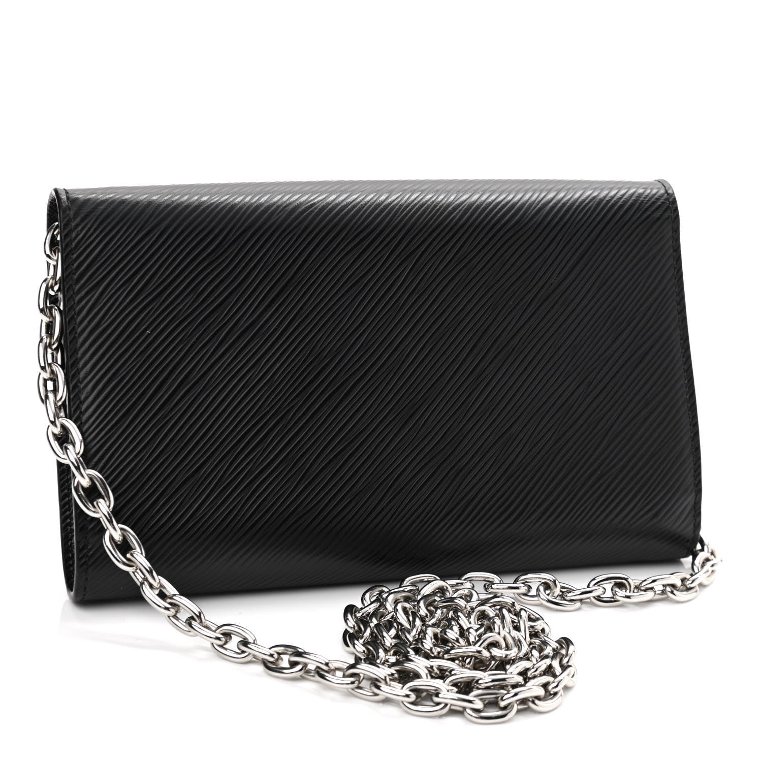 Louis Vuitton Epi Twist Chain Wallet Black 3 of 11