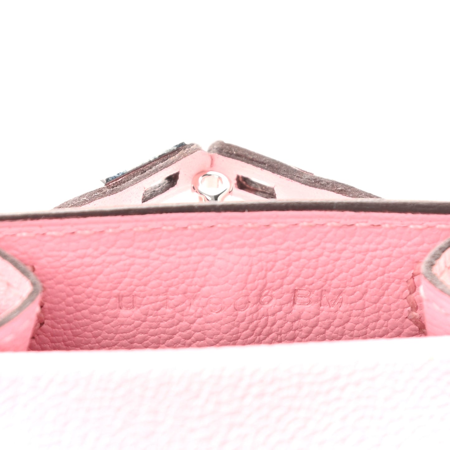 Tadelakt Mini Kelly Twilly Bag Charm Rose Sakura