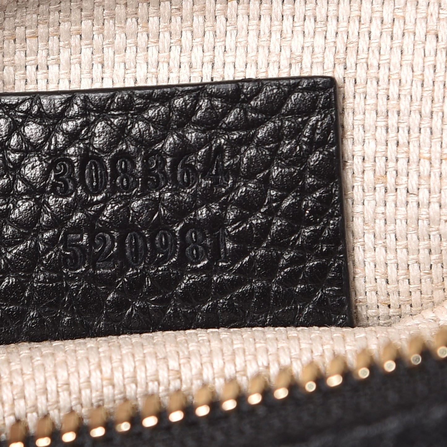 Pebbled Calfskin Small Soho Disco Bag Black