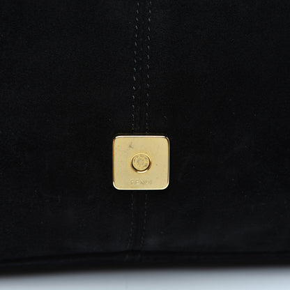 Fendi Suede Calfskin Mama Baguette Black 11 of 15