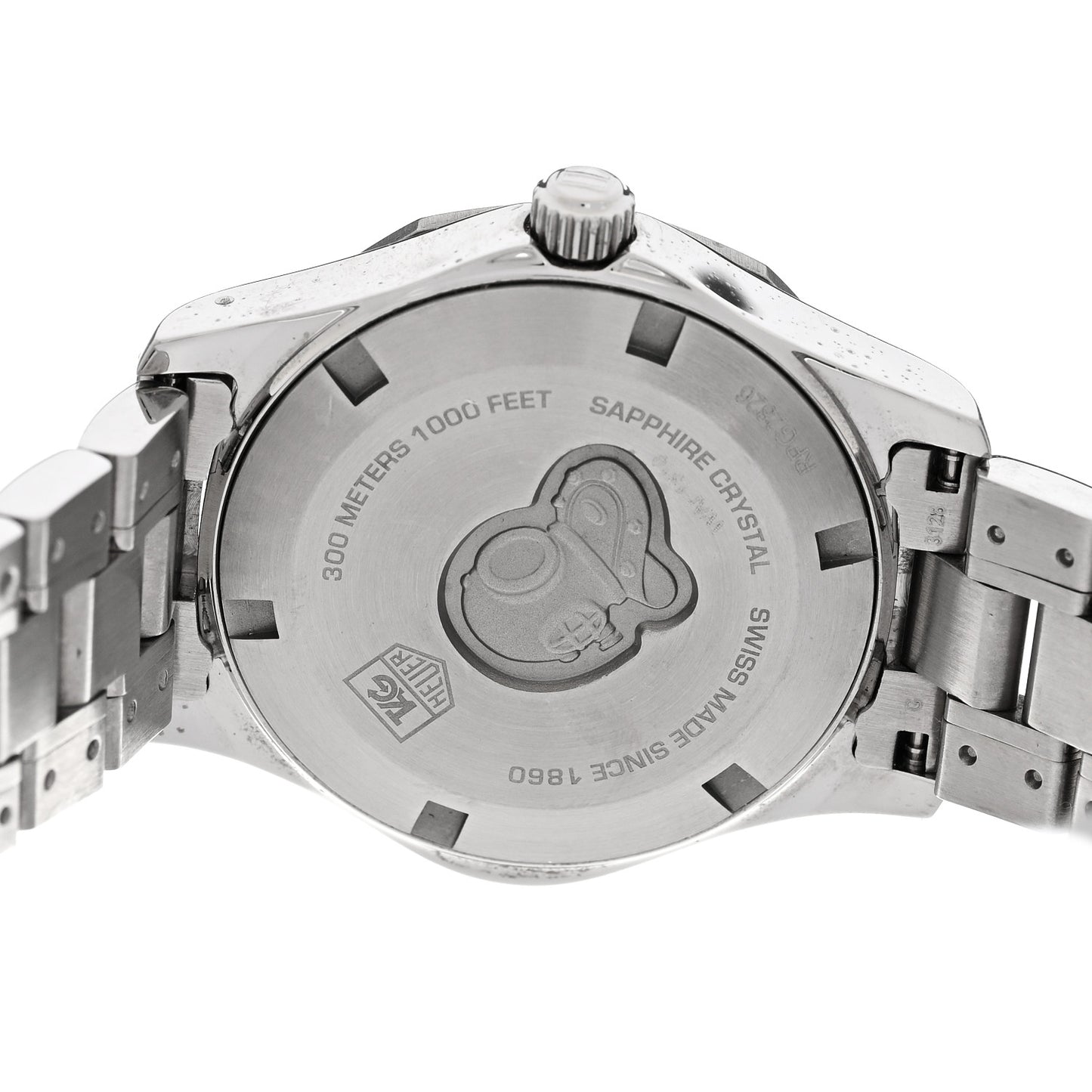 Stainless Steel 32mm Aquaracer Lady Quartz Watch Black WAF1310