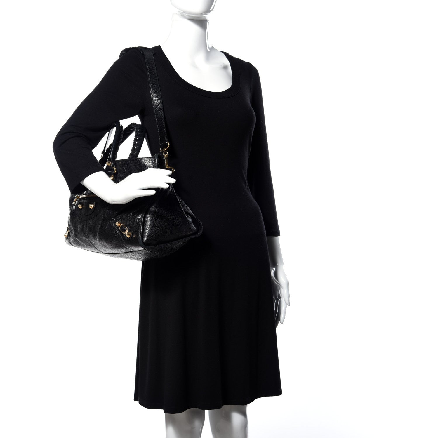 Balenciaga Agneau Giant 12 Gold Hardware Part Time Black 2 of 9