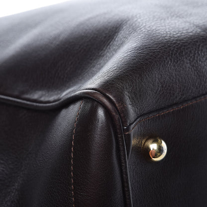 Loewe Calfskin Embossed Logo Shopper Tote Brown 10 of 13