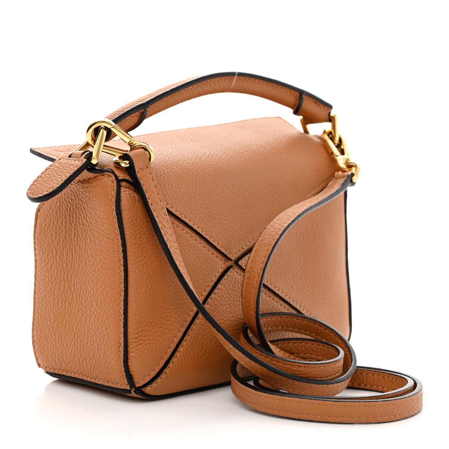 Calfskin Mini Puzzle Bag Tan